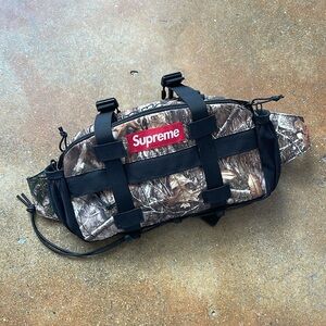 Supreme real tree camo side bag